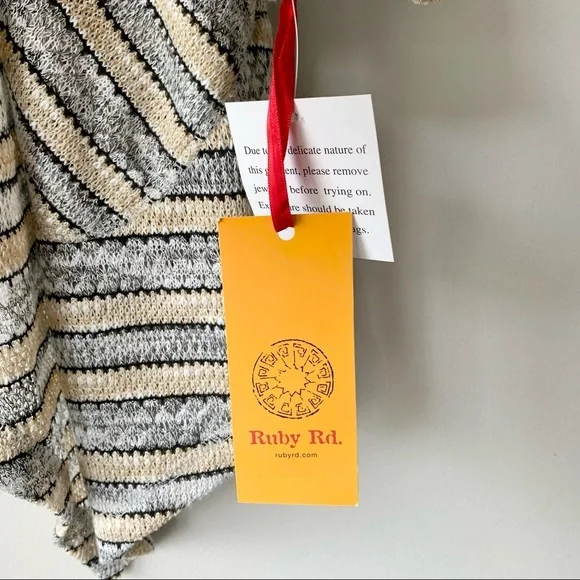 Ruby Rd. Striped Cardigan - Picture 2 of 5